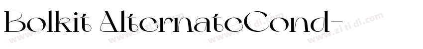 Bolkit AlternateCond字体转换